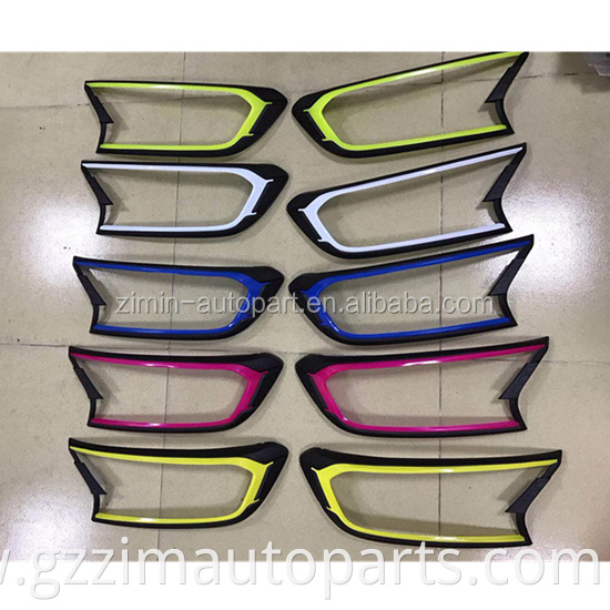 Car Light Accessories Front & Rear Colorful Plastic Cover Used For Ranger